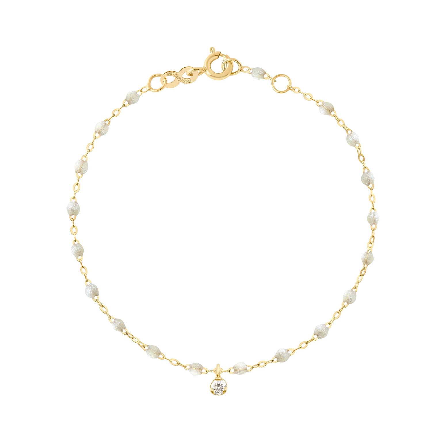 Gigi Clozeau - Gigi Supreme 1 Diamond Bracelet, Opal, Yellow Gold, 6.7"
