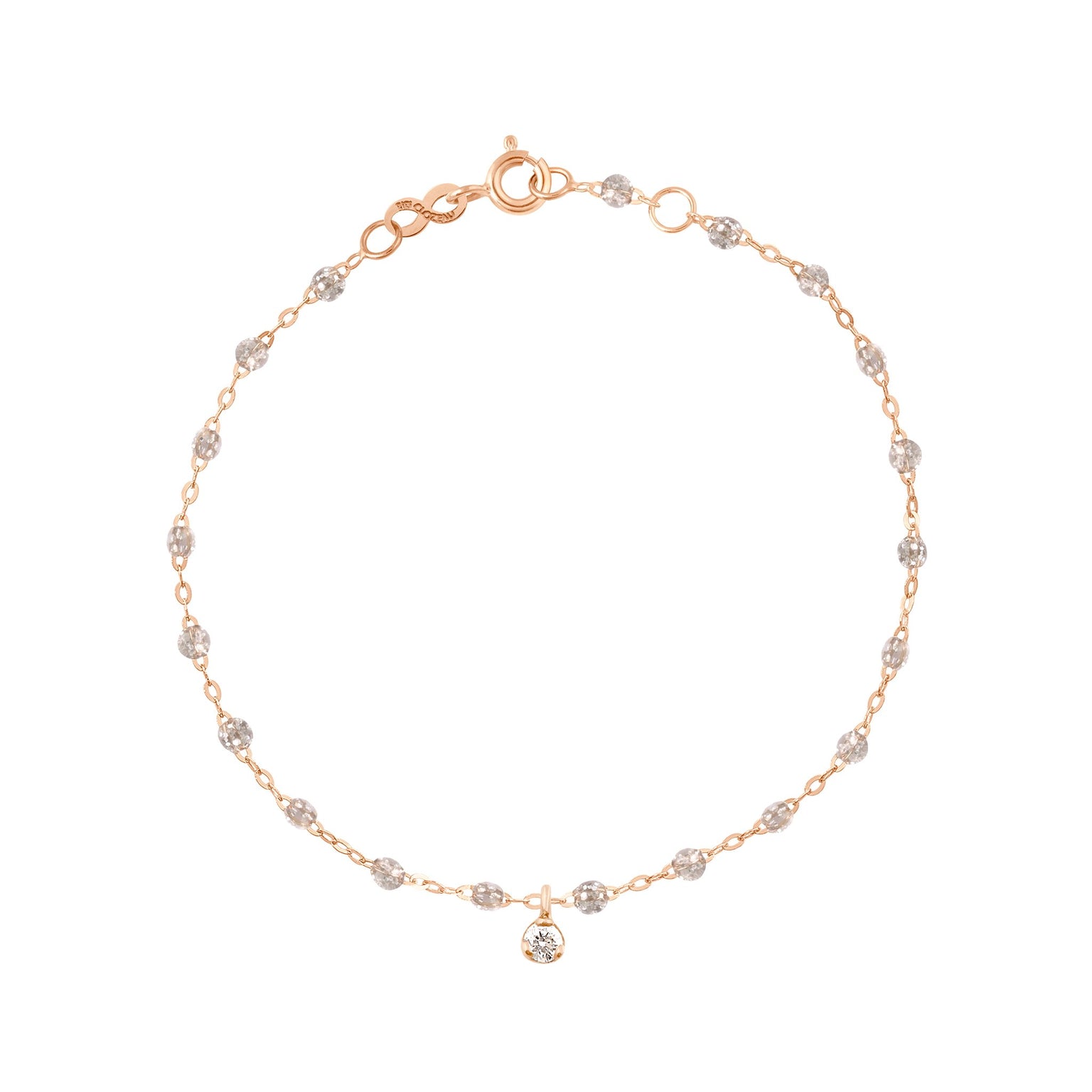 Gigi Clozeau - Gigi Supreme 1 Diamond Bracelet, Sparkle, Rose Gold, 6.7"