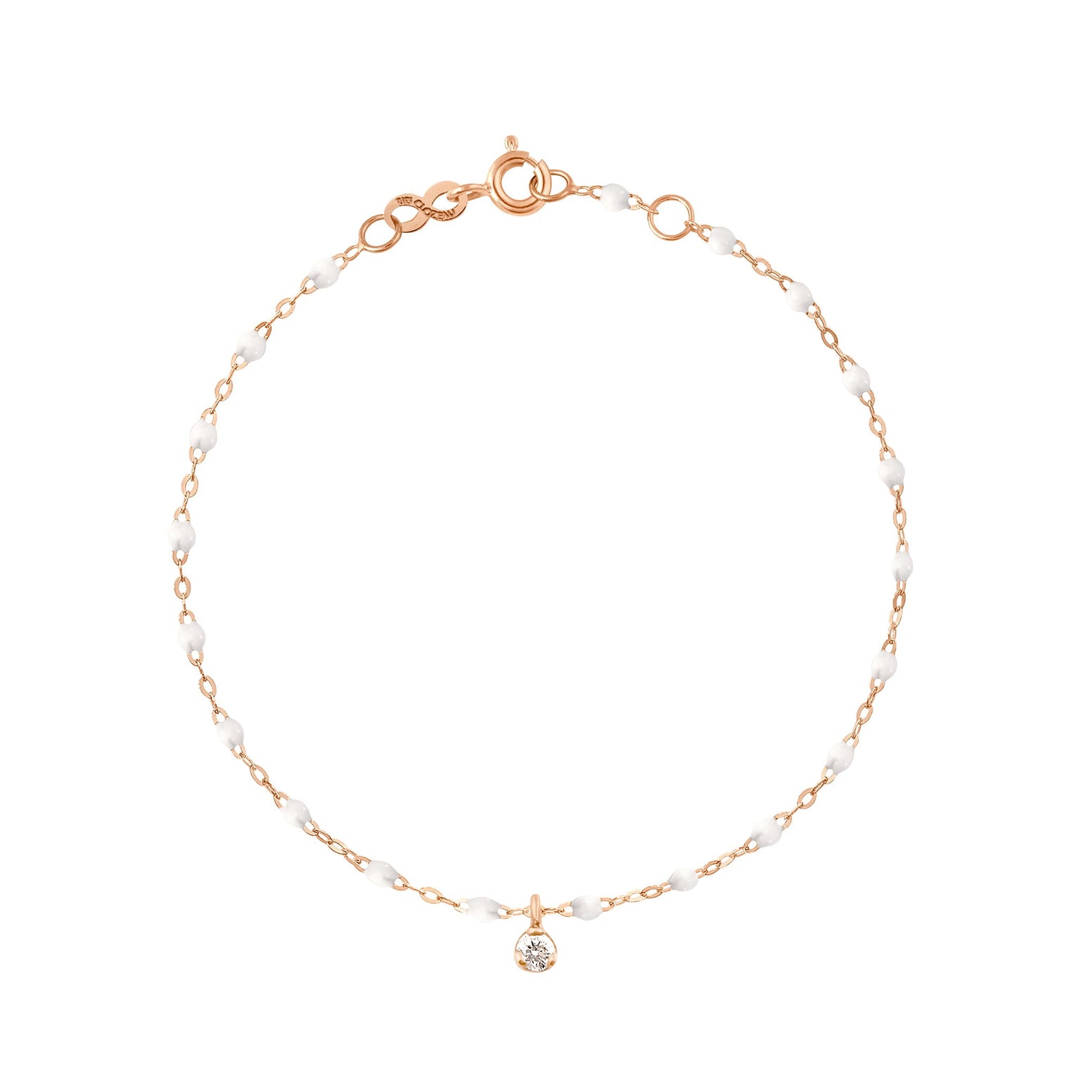 Gigi Clozeau - Gigi Supreme 1 Diamond Bracelet, White, Rose Gold, 6.7"