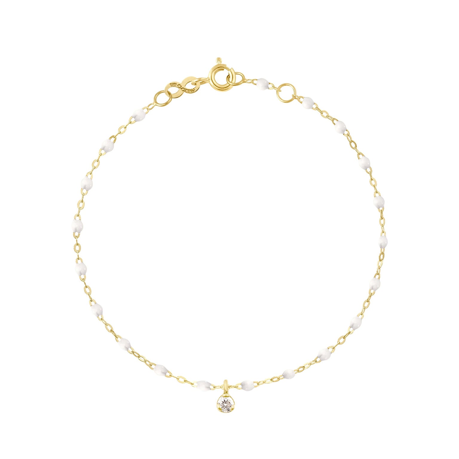 Gigi Clozeau - Gigi Supreme 1 Diamond Bracelet, White, Yellow Gold, 6.7"