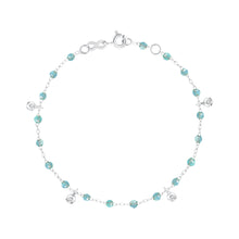 Gigi Clozeau - Gigi Supreme 4 Diamond Bracelet, Aqua, White Gold, 6.7"
