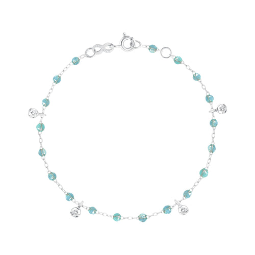 Gigi Clozeau - Gigi Supreme 4 Diamond Bracelet, Aqua, White Gold, 6.7