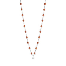 Gigi Clozeau - Gigi Supreme Classic 1 Diamond Necklace, Fauve, White Gold, 16.5"