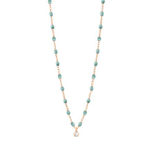 Gigi Clozeau - Gigi Supreme Classic 1 Diamond Necklace, Iceberg, Rose Gold, 16.5"