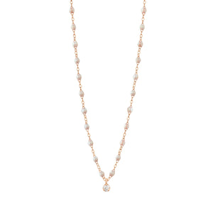 Gigi Clozeau - Gigi Supreme Classic 1 Diamond Necklace, Opal, Rose Gold, 16.5"