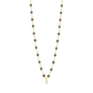 Gigi Clozeau - Gigi Supreme Classic 1 Diamond Necklace, Quartz, Yellow Gold, 16.5"