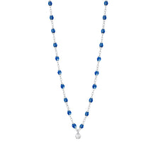 Gigi Clozeau - Gigi Supreme Classic 1 Diamond Necklace, Sapphire, White Gold, 16.5"