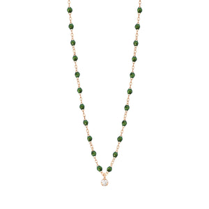 Gigi Clozeau - Gigi Supreme Classic 1 Diamond Necklace, Scarab, Rose Gold, 16.5"