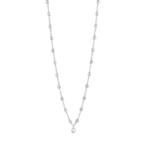 Gigi Clozeau - Gigi Supreme Classic 1 Diamond Necklace, Sparkle, White Gold, 16.5"