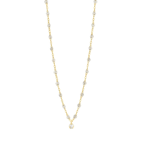 Gigi Clozeau - Gigi Supreme Classic 1 Diamond Necklace, Sparkle, Yellow Gold, 16.5