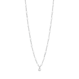 Gigi Clozeau - Gigi Supreme Classic 1 Diamond Necklace, White, White Gold, 16.5"
