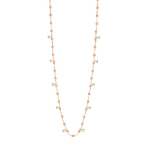 Gigi Clozeau - Gigi Supreme Classic 10 Diamond Necklace, Blush, Yellow Gold, 23.6"