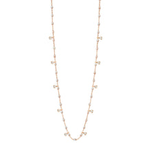 Gigi Clozeau - Gigi Supreme Classic 10 Diamond Necklace, Opal, Rose Gold, 23.6"