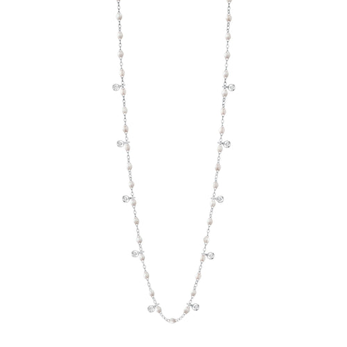 Gigi Clozeau - Gigi Supreme Classic 10 Diamond Necklace, Opal, White Gold, 23.6