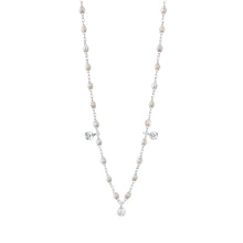Gigi Clozeau - Gigi Supreme Classic 3 Diamond Necklace, Opal, White Gold, 17.7"