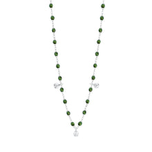 Gigi Clozeau - Gigi Supreme Classic 3 Diamond Necklace, Scarab, White Gold, 17.7"