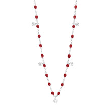 Gigi Clozeau - Gigi Supreme Classic 5 Diamond Necklace, Cherry, White Gold, 17.7"