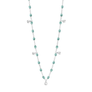 Gigi Clozeau - Gigi Supreme Classic 5 Diamond Necklace, Iceberg, White Gold, 17.7"