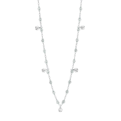Gigi Clozeau - Gigi Supreme Classic 5 Diamond Necklace, Sparkle, White Gold, 17.7