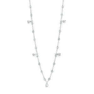 Gigi Supreme Classic 5 Diamond Necklace, Sparkle, White Gold, 17.7 ...