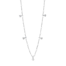 Gigi Clozeau - Gigi Supreme Classic 5 Diamond Necklace, White, White Gold, 17.7"