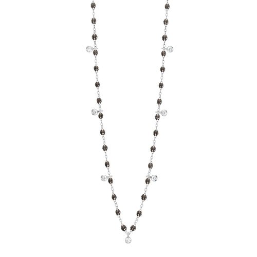 Gigi Clozeau - Gigi Supreme Classic 7 Diamond Necklace, Quartz, White Gold, 19.7
