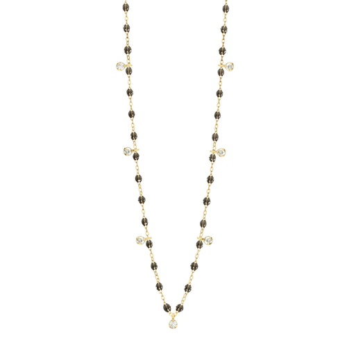 Gigi Clozeau - Gigi Supreme Classic 7 Diamond Necklace, Quartz, Yellow Gold, 19.7