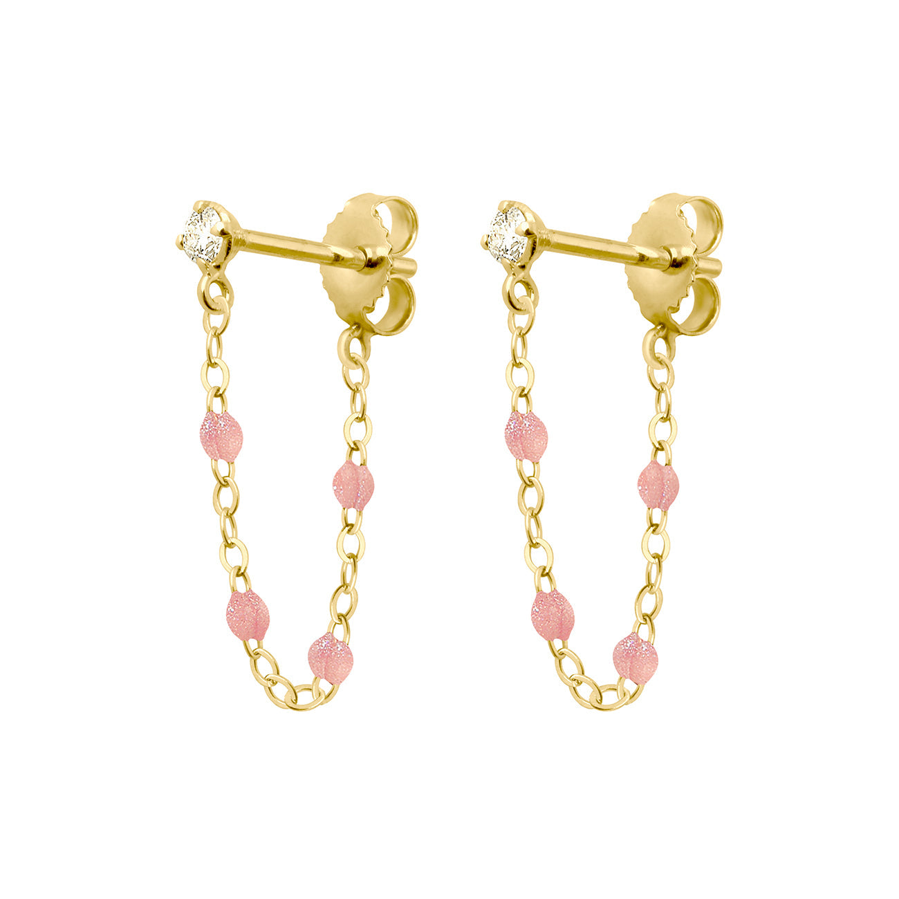 Gigi Clozeau - Gigi Supreme Diamond earrings, Blush, Yellow Gold
