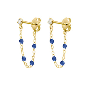 Gigi Clozeau - Gigi Supreme Diamond earrings, Sapphire, Yellow Gold