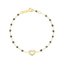 Gigi Clozeau - Heart Supreme Classic Gigi diamond bracelet, Quartz, Yellow Gold, 6.7"