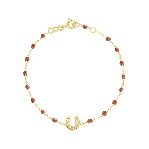 Gigi Clozeau - Horseshoe Diamond Fauve bracelet, Yellow Gold, 6.7