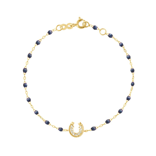 Gigi Clozeau - Horseshoe Diamond Midnight bracelet, Yellow Gold, 6.7
