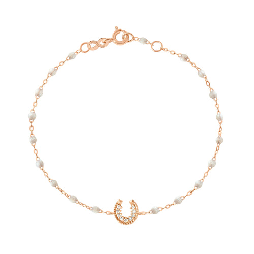 Gigi Clozeau - Horseshoe Diamond Opal bracelet, Rose Gold, 6.7