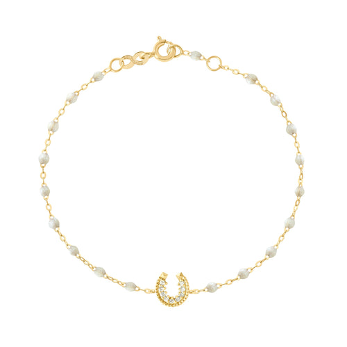 Gigi Clozeau - Horseshoe Diamond Opal bracelet, Yellow Gold, 6.7