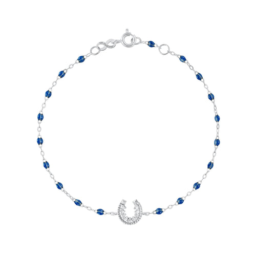 Gigi Clozeau - Horseshoe Diamond Sapphire bracelet, White Gold, 6.7
