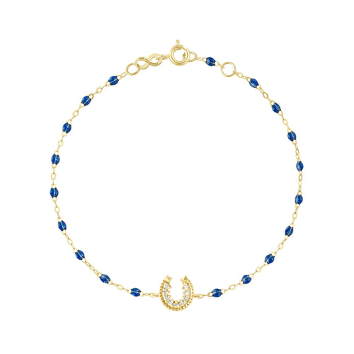 Gigi Clozeau - Horseshoe Diamond Sapphire bracelet, Yellow Gold, 6.7