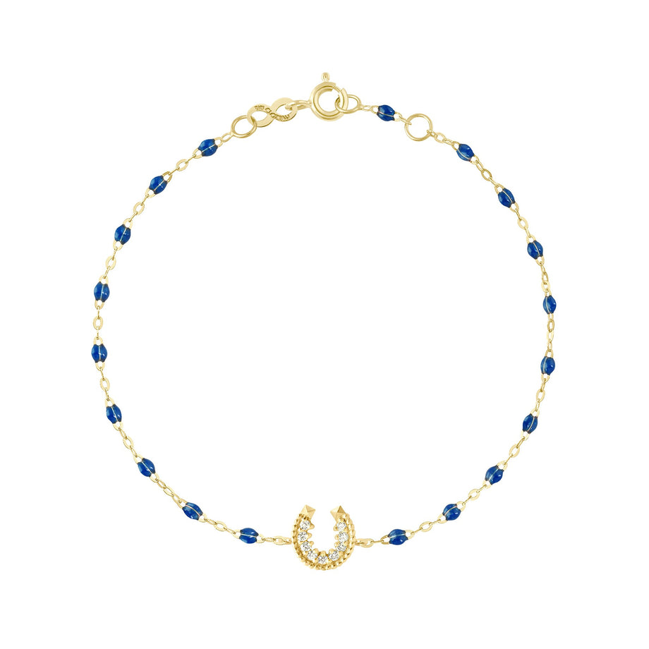 Gigi Clozeau - Horseshoe Diamond Sapphire bracelet, Yellow Gold, 6.7