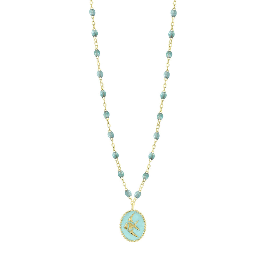 Gigi Clozeau - Iceberg Angelfish Necklace, Yellow Gold, 16.5