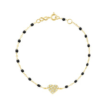 Gigi Clozeau - In Love Diamond Bracelet, Black, Yellow Gold, 6.7"