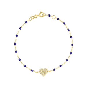 Gigi Clozeau - In Love Diamond Bracelet, Lapis, Yellow Gold, 6.7"