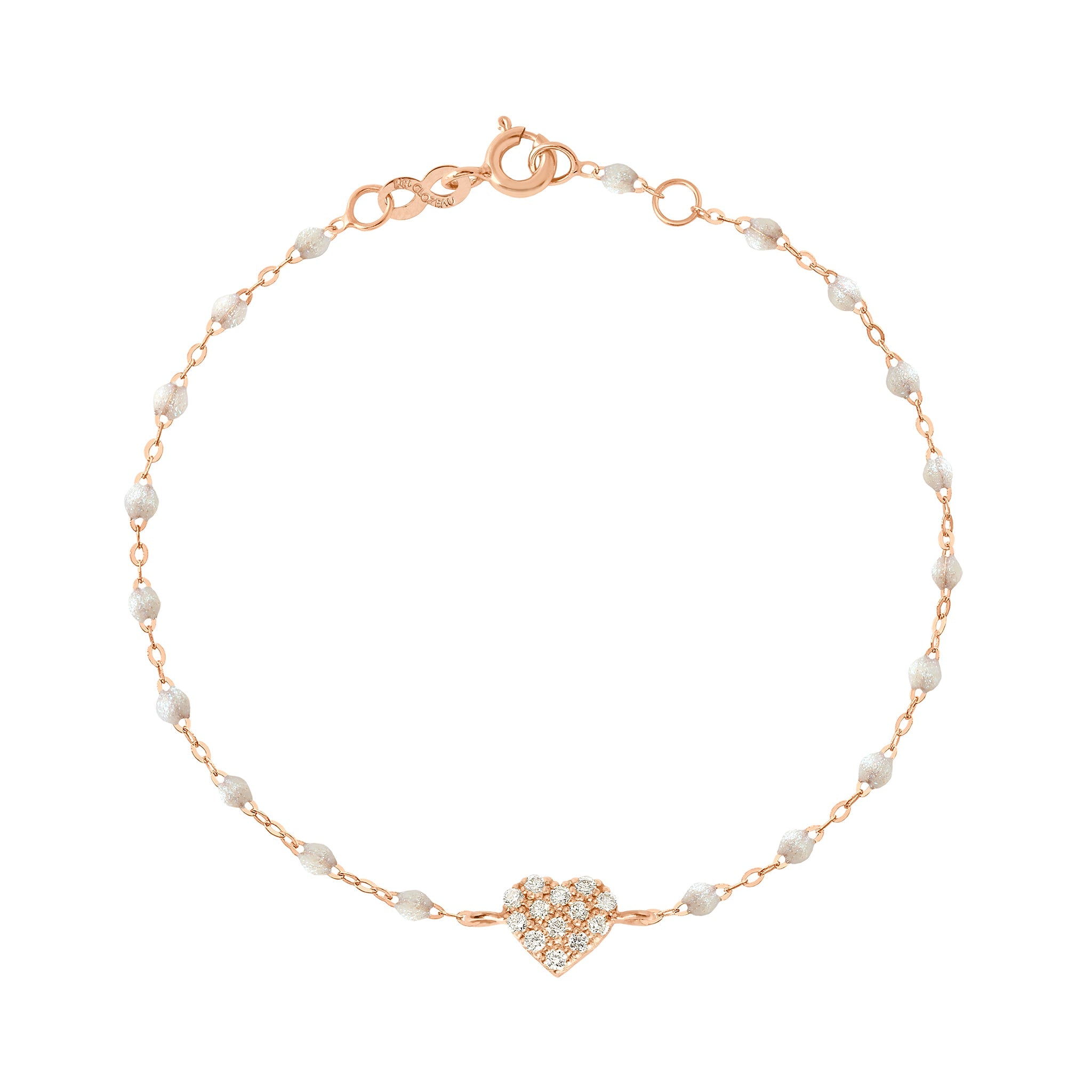 Gigi Clozeau - In Love Diamond Bracelet, Opal, Rose Gold, 6.7"