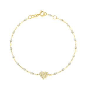 Gigi Clozeau - In Love Diamond Bracelet, Opal, Yellow Gold, 6.7"