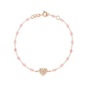 Gigi Clozeau - In Love Diamond Bracelet, Rosée, Rose Gold, 6.7"