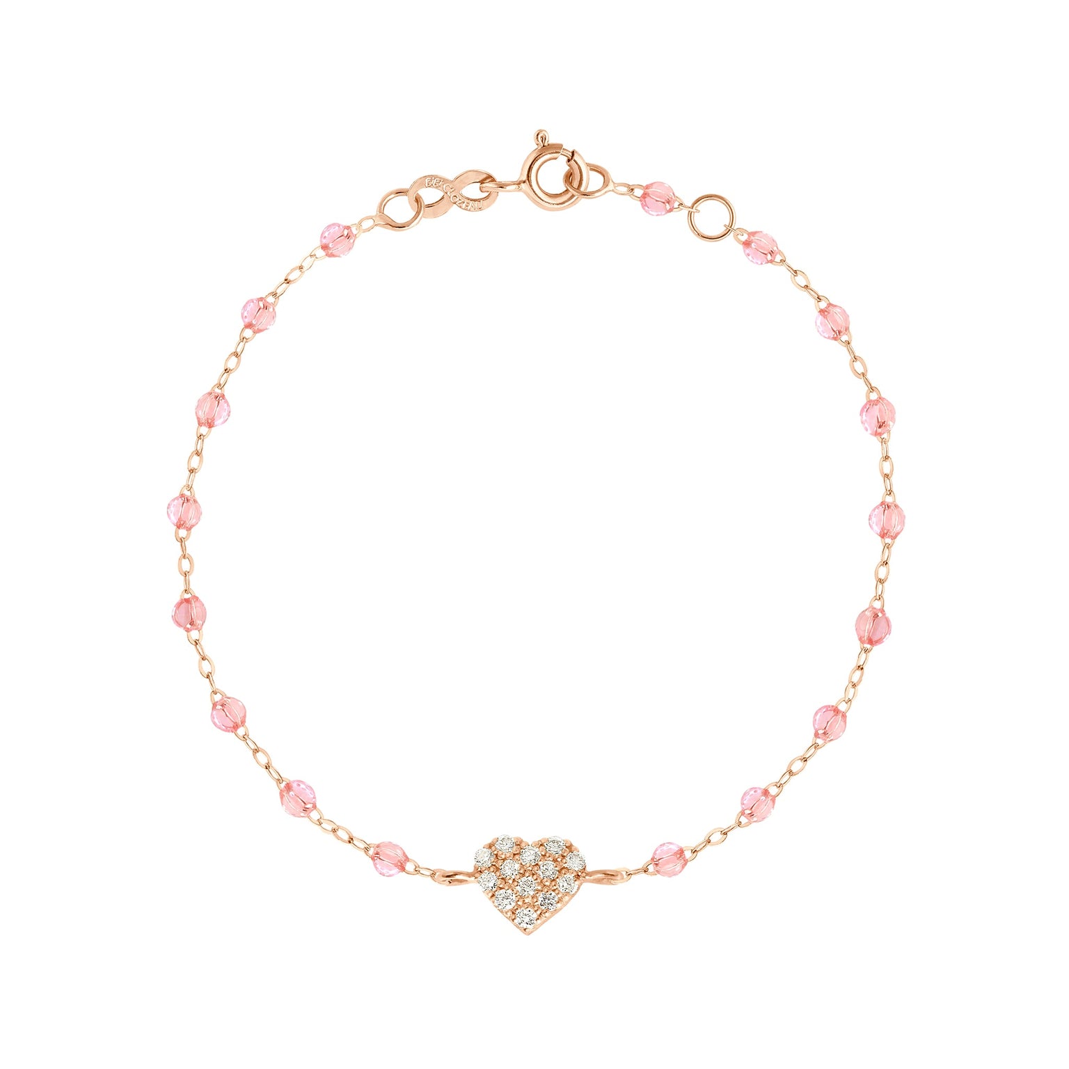 Gigi Clozeau - In Love Diamond Bracelet, Rosée, Rose Gold, 6.7"