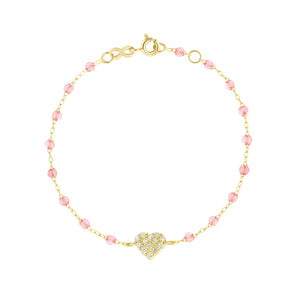 Gigi Clozeau - In Love Diamond Bracelet, Rosée, Yellow Gold, 6.7"