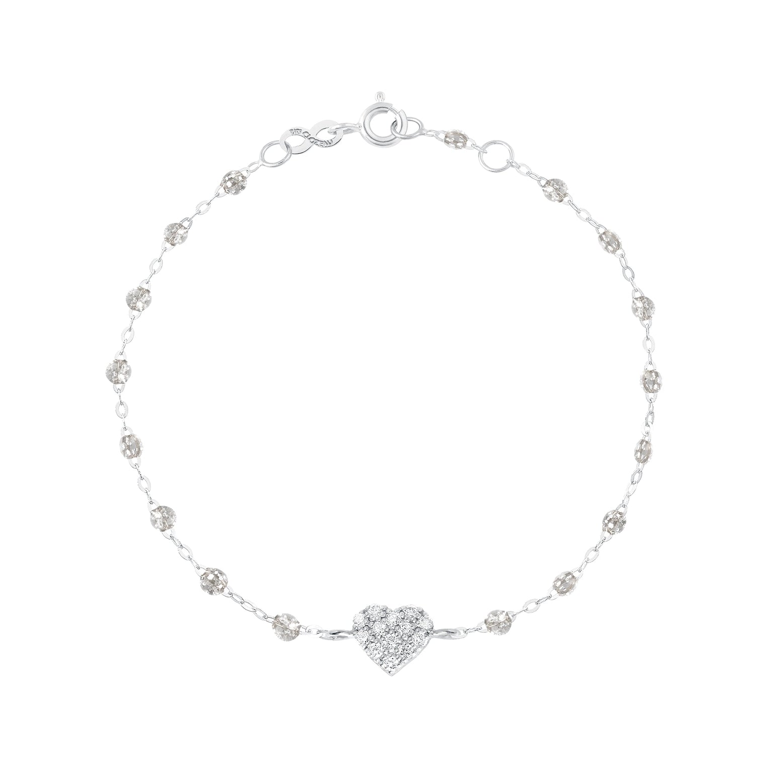 Gigi Clozeau - In Love Diamond Bracelet, Sparkle, White Gold, 6.7"