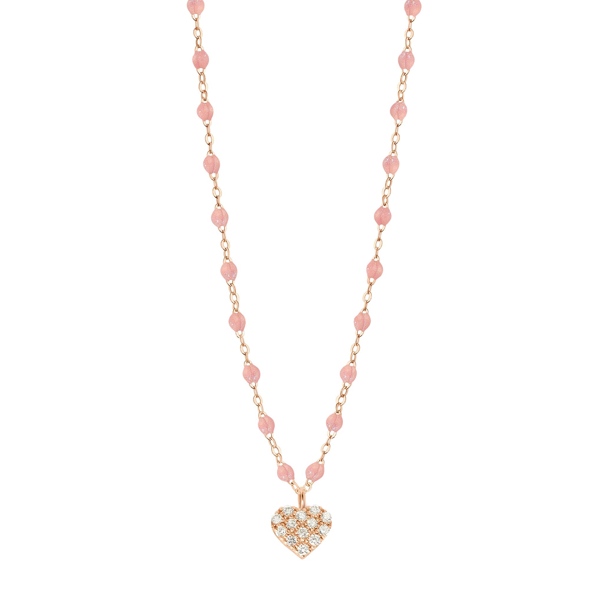 Gigi Clozeau - In Love Diamond Necklace, Blush, Rose Gold, 16.5"