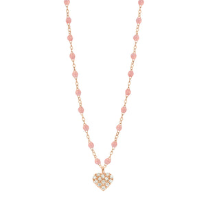 Gigi Clozeau - In Love Diamond Necklace, Blush, Rose Gold, 16.5"