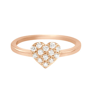 Gigi Clozeau - In Love Diamond Ring, Rose Gold, Size 5.75