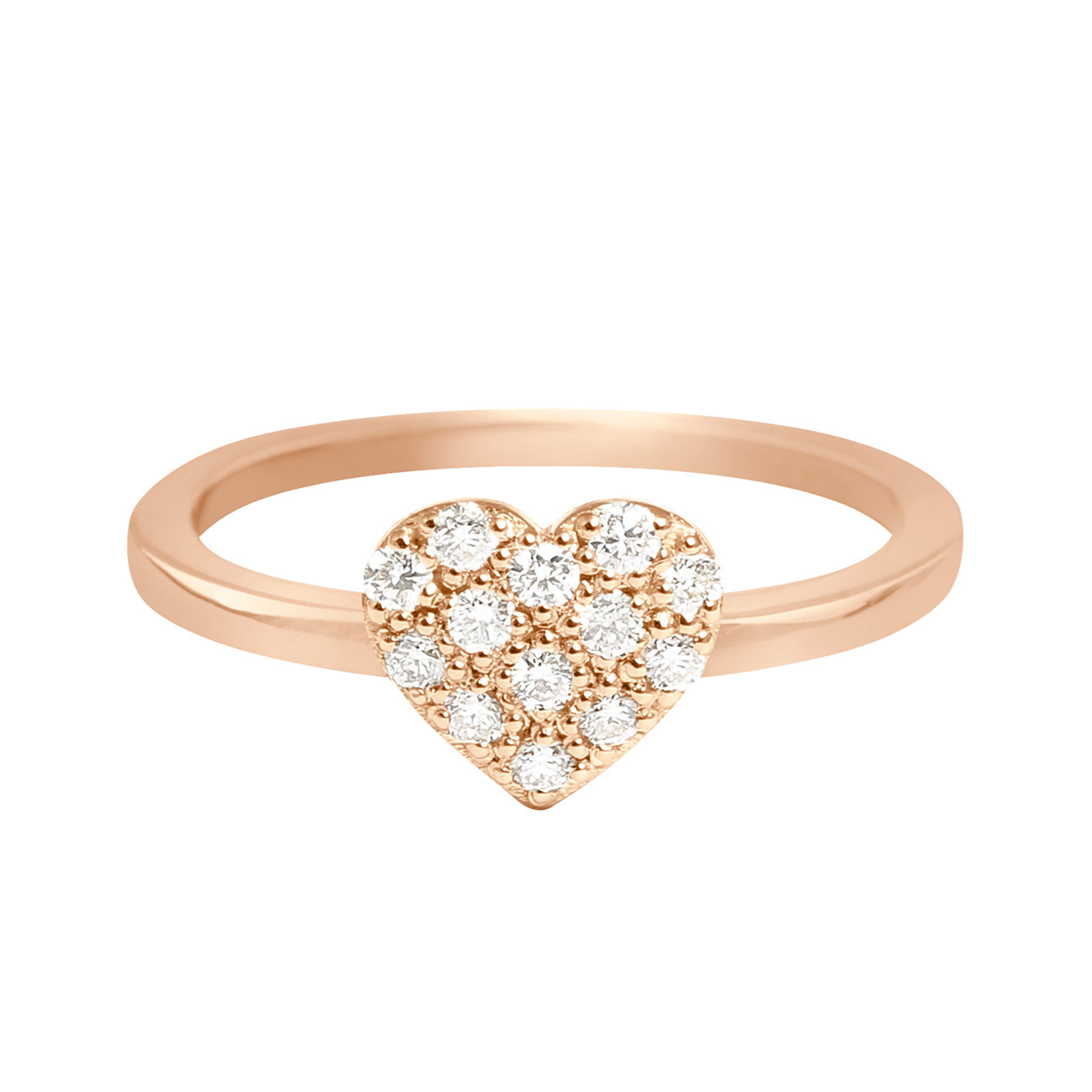 Gigi Clozeau - In Love Diamond Ring, Rose Gold, Size 6